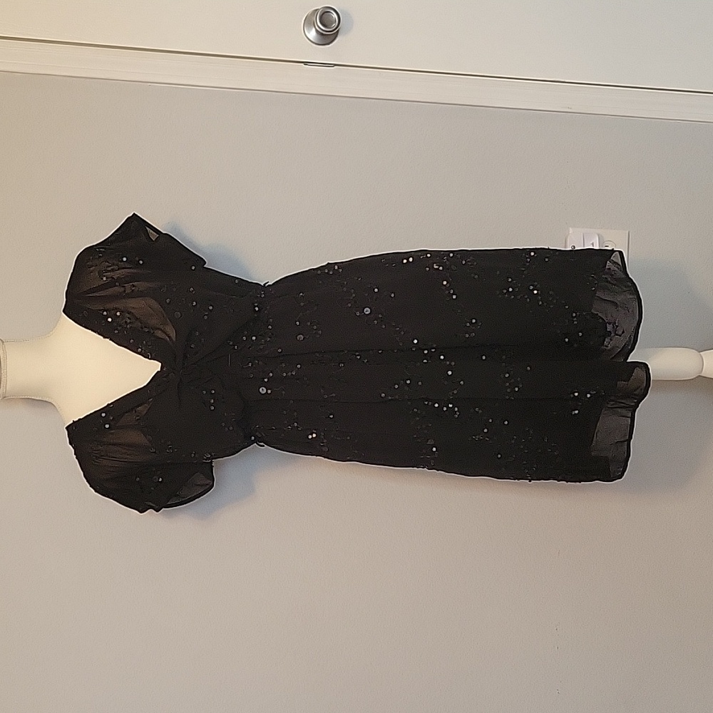 Loved by Heidi Klum Black Sequin Dress, Size M
